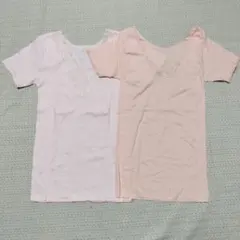 Vネック肌着 2枚セット