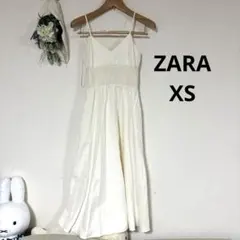 新品タグ付き　ZARA キャンワンピ　XS アイボリー