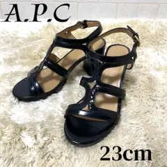 A.P.C アーペーセー　チャンキーヒール　サンダル　23cm ストラップ　パリのサムネイル