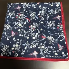 KEITA MARUYAMA 花柄と鳥やチョウのハンカチのサムネイル
