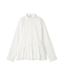 26SS アンサンブルペプラムシアーポロニットカーディガン アイボリー 1 