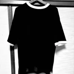 黒シャツ 無地半袖服