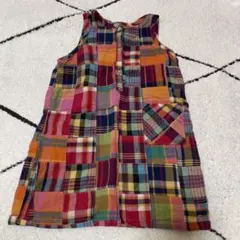 ベベ チェック柄ワンピース