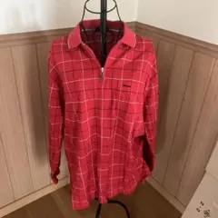 KENT ポロシャツ レッド チェック柄 長袖のサムネイル