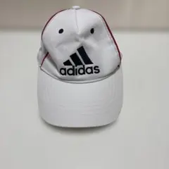 adidas キャップ ホワイト レッド