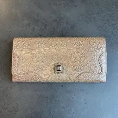 ANNA SUI ルーミー がま口　二つ折り長財布 ダマスクローズ柄