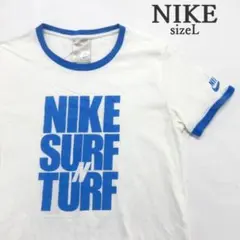 MY0847▲NIKE▲ナイキ Tシャツ リンガーT サイズL レディース