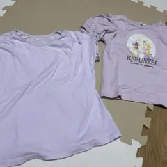 半袖　ラプンツェル Tシャツ 薄紫色 110 プリンセス