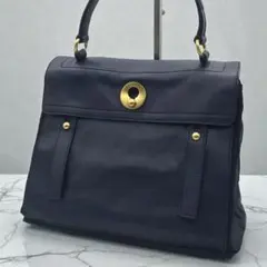 【美品】Yves Saint Laurent ミューズトゥ ハンドバッグ レザー