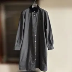 FRED PERRY グレー 長袖シャツワンピース