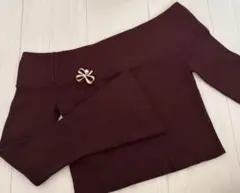 超美品　ワンショルダーニットプルオーバー　スナイデル　snidel オフショル