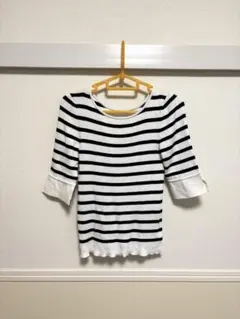 美品‼︎ STRAWBERRY-FIELDS＊ボーダー リブニット