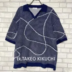 tk.TAKEO KIKUCHI ラインアートニットポロ 半袖のサムネイル