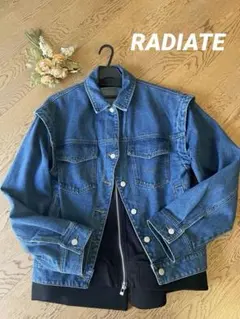 RADIATE スコットクラブ　重ね着風なデニムジャケット　異素材ドッキング