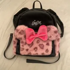 Disney ミニーマウス ピンクレオパード バックパック リュック 新品タグ付