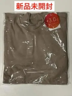 【DOCLASSE】Tシャツ　ハイネック　黒　3UP 体感プラス３度の温もり