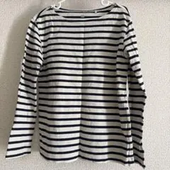 UNIQLO キッズ 長袖カットソー 130cm ストライプ