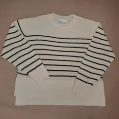 SEASON REASON ストライプニットセーター　　　　 (L)