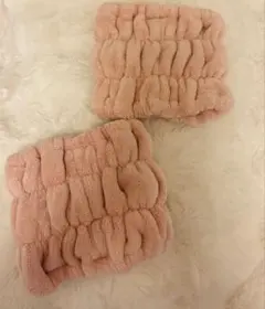 ピンク ターバンタイプ ヘアバンド 2P