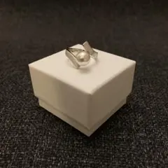 【ヨーロピアンアクセサリー】パールリング 925スターリングシルバー