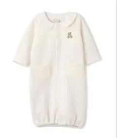 新品タグ付き petit main ジャガード切替2WAYオール