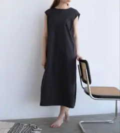 WALANCE ペーパーニットワンピース 25ss ブラウン - メルカリ