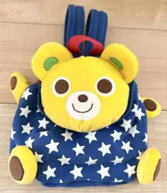 【美品】　ミキハウス ベビーリュック くま 星柄 一升餅 ファーストリュックのサムネイル