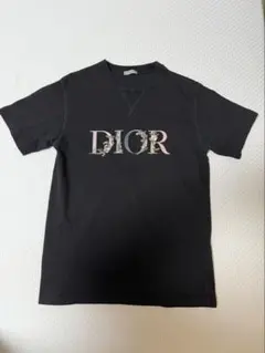 Dior ディオール Tシャツ フラワーロゴ ブラック Mサイズ
