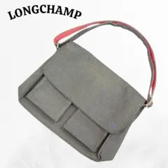 LONG CHAMP ロンシャン メッセンジャーバッグ デニム素材 A4収納可能のサムネイル