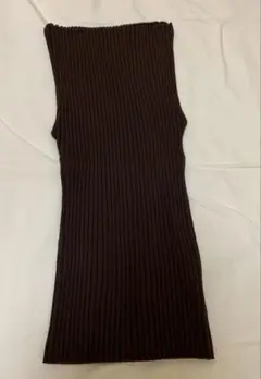 SHISHIKUI knit Cami Oリブタンクトップ ブラック - メルカリ