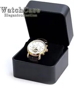 エレガントな黒の時計ケース