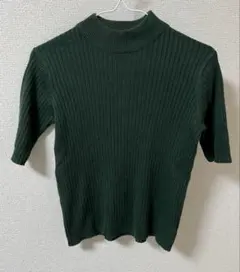 美品　Free’s Mart フリーズマート 半袖ニット カットソー グリーン