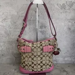 COACH ホリデーパッチワークトートバッグ& フォトフレーム キーリング