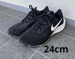 Nike スニーカー 黒　zoom pegasus37 24cm