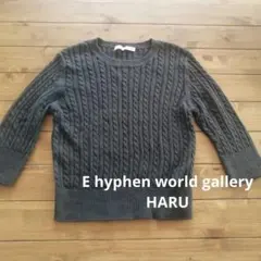 E hyphen world gallery HARU/ケーブル編みニット