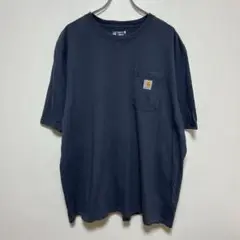 カーハート　半袖Tシャツ ポケットロゴ　ルーズフィット