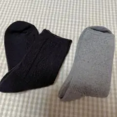 ハニーズHoneys　ハニぽか ウール混ソックス 23-25cm 二足セットのサムネイル
