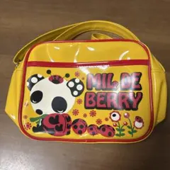 MIL DE BERRY イエロー ショルダーバッグ