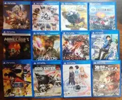 PSvita　12本 　フェイト　マインクラフト　討鬼伝　ワンピース　進撃の巨人