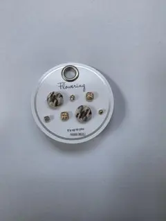 Flowering ゴールド系ピアスセット 6個入り