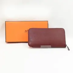 【美品級】HERMES（エルメス）アザップロング シルクイン　人気カラー　長財布