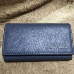 Calvin Klein 青 レザー キーケース