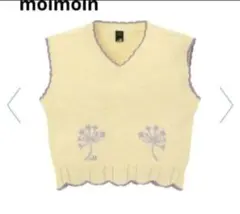 モイモルン　ベスト　100　90　トップス　刺繍　ニット　女の子