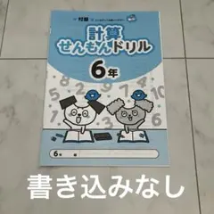 【未使用品】教科書ぴったりトレーニング 計算せんもんドリル 6年