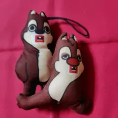 ☆Disney☆チップ＆デール☆ ぬいぐるみ ストラップ付き