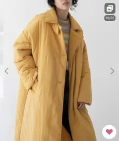 ロングダウンコート　中綿コート