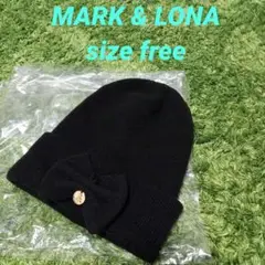 MARK & LONA ニット帽 ゴルフ リボン マークアンドロナ