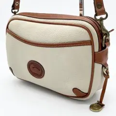 【美品】DOONEY&BOURKE ショルダーバッグ　レザー　茶　ゴールド金具のサムネイル