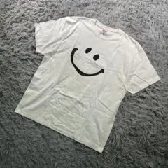 United Athle スマイルプリントTシャツ XXL ホワイト コットンのサムネイル