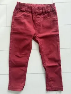 キッズ ボトムス 赤い長ズボン 100 ✨美品✨